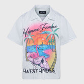 Camisa con botones Private Island para hombre HFSS202474-3